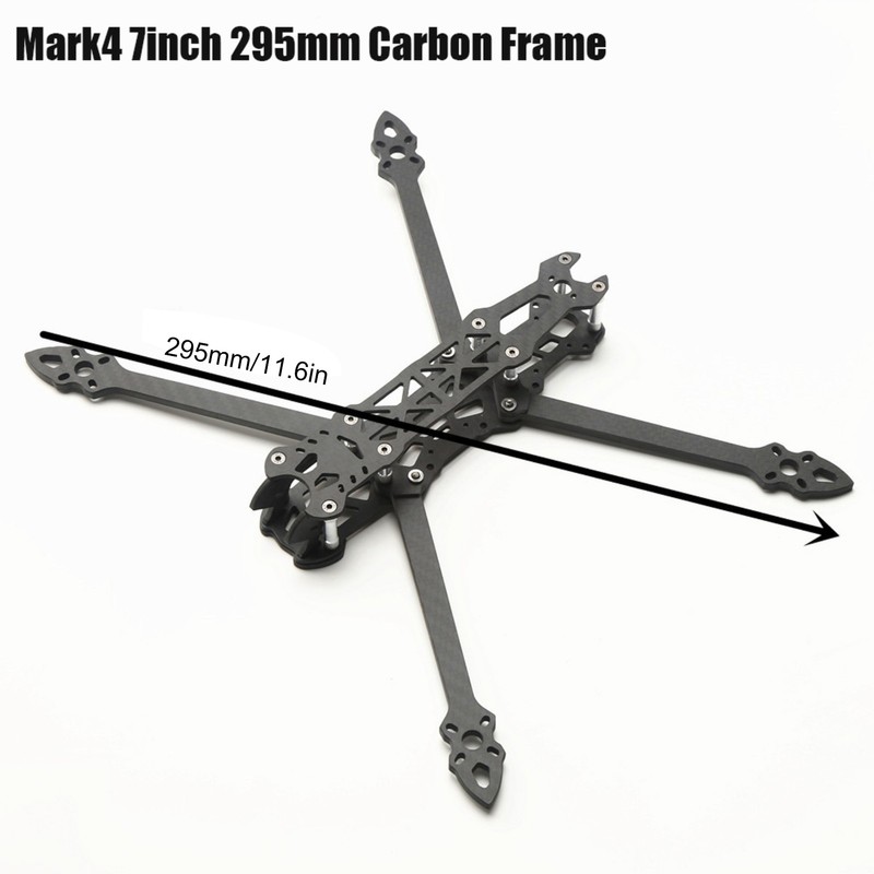 Mark4 7inch 295mm with 5mm Arm Quadcopter Frame 3K Carbon