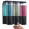 GlintGath Shower Dispenser 3 Chamber No Drill Wall Mounted Shampoo