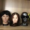 BLTYXT Afro Bald Mannequin Head Professional Cosmetology Wig Training Head