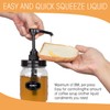 2 Pack Mason Jar Syrup Dispenser Pump Lids, Coffee Syrup