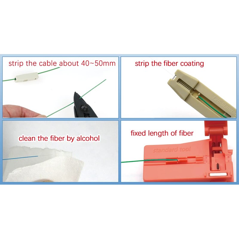 LEITE LC Fiber Optic Quick Connector with Cutting Tool Fiber