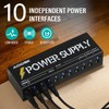 AODSK Guitar Effect Pedal Power Supply,9V/12V/18V DC Output,10 Isolated DC