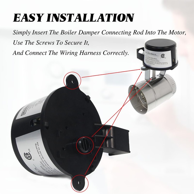 46491600 GVD-RAM PL Vent Damper Motor Assembly Compatible with Field