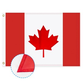 Canada flag Canadian Flag 2x3 FT Made Of 210D Heavy Duty Polyester Canada Flags with Embroidered Maple Leaf and Brass Grommets (36-Inch x 24-Inch (2x3 Ft))