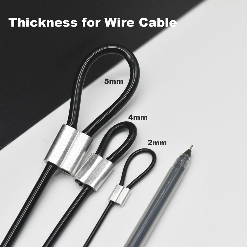 Floyutin 10 pcs 2mm Vinyl Coated Stainless Steel Cable with