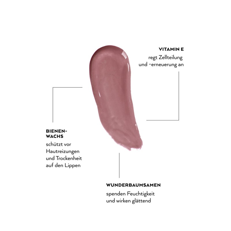 UND GRETEL Naturkosmetik KNUTZEN Lip Gloss - Nourishing, Highly Pigmented,
