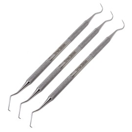 Professional Dental Tartar Scraper Tool - Dental Pick, Double Ended Tartar Remover for Teeth, Plaque Remover, Tooth Scraper - Added Tooth Cleaning at Home - 100% Stainless Steel (3)