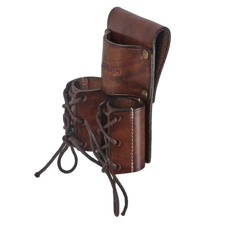 TOURBON Leather Tool Organizer Bull Pin Holster Wrench Hammer Holder