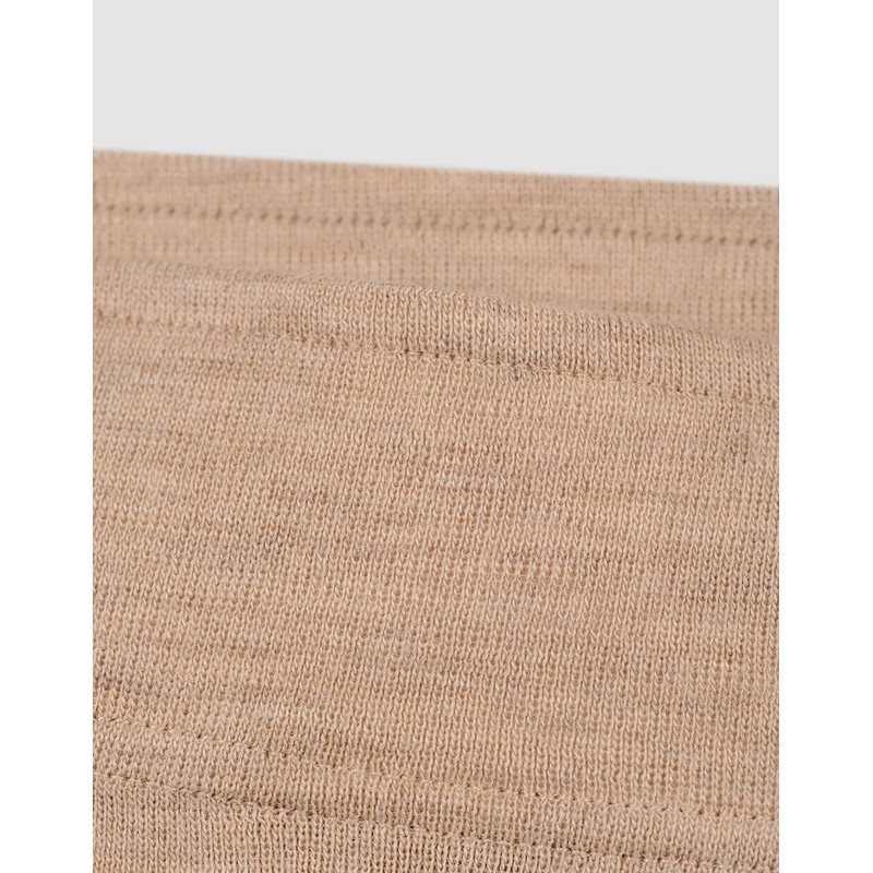 DILLING Women's Merino Wool Tight Shorts - Thermal Undershorts Beige