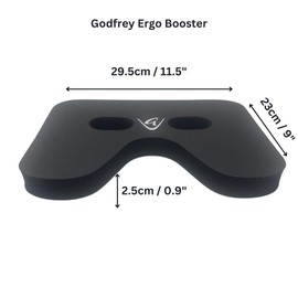 Godfrey Rowing Machine Booster seat Cushion Ergo seat pad for Concept 2 Rowing Machine Water Rower and Others. Neoprene Based pad, Flexible, Comfortable, Washable with Rubber textured Outer for Grip
