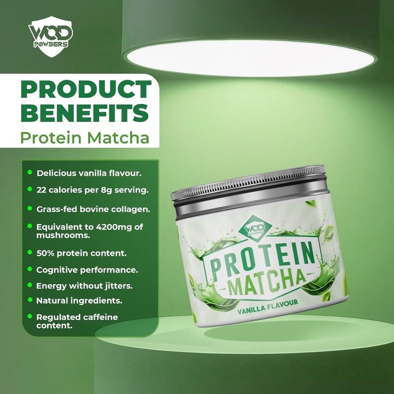 Protein Matcha | High Protein, Organic Japanese Matcha, Grass-fed Bovine