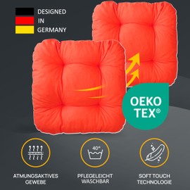 Lileno Home Chair Cushion, 38 x 38 x 8 cm