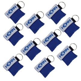 Horn Key – Faceshield in Key Fob Pack of 10 blue