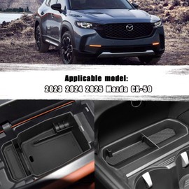 Neepiar Center Console Organizer Compatible with 2023 2024 2025 Mazda CX-50 Center Console Insert Tray Armrest Storage Box Coin Holder Interier Accessories