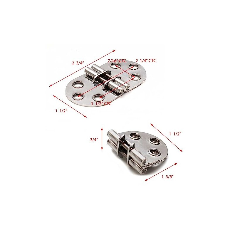 Gemlux Boat Hatch Butt Hinge 2190 | 2 3/4 x