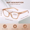 AQWANO Stylish Cat Eye Reading Glasses for Women - Blue