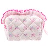Arvintas Quilted Makeup Bag, Cute Pouch Travel Toiletry Period Bag,