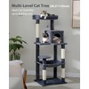 PEQULTI Cat Tree for Large Cats with Metal Frame Big