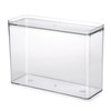 TOLIDA Clear Plastic Phone Cases Storage Box with Lid -