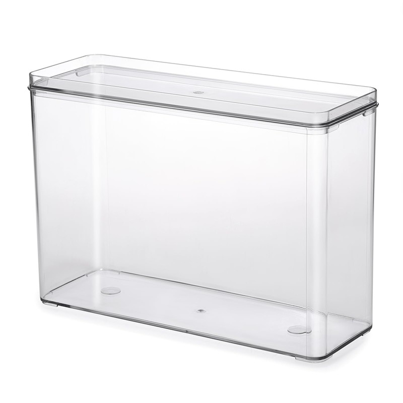 TOLIDA Clear Plastic Phone Cases Storage Box with Lid -