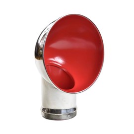MARINE CITY Round Red Cowl Vent, 304 Grade Stainless Steel, 3 and 4 Inches, for Marines, Boats, Yachts, Ships (Pack of 1)