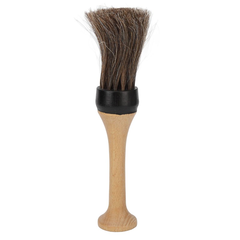 Wooden Neck Duster Brush Broken Hair Cleaning Sweep Hairdresser Neck