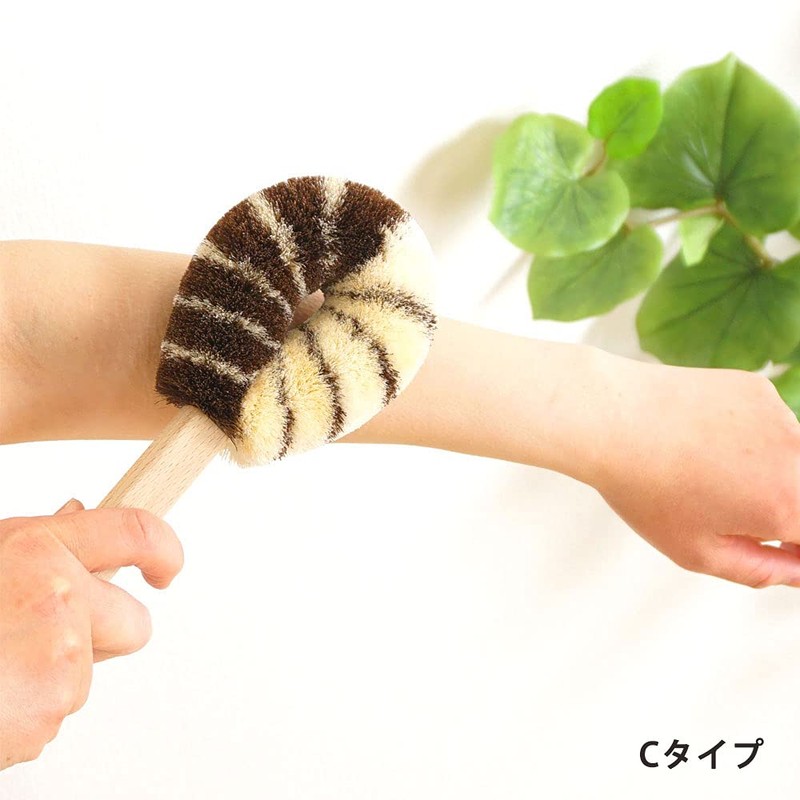 Kitayama Masazumi Shoten 4589592430526 Body Scrubbing Scourer with Pattern, L