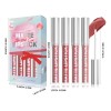 Set De 4 Labiales Mate Labial Resistencia Agua Color Rojo