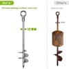 Insaga 24'' Fully Welded Ground Anchors Screw in, 3'' Wider