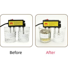 GBSCLOVER 30s Water Electrolysis Machine, Safe Water Quality Testing Device, Convenient Water Quality Tester Easy to Use, Suitable for Tap Water, Well Water, Sea Water, Aquarium Water