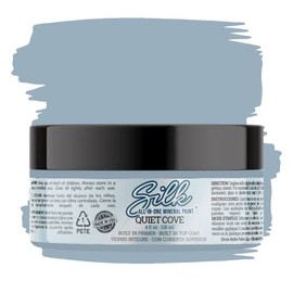 Dixie Belle Silk All-in-One Mineral Paint | Quiet Cove (4oz) | Blue-Gray All-in-One Water Based Primer + Topcoat | Durable Furniture Paint | Low Reflective Finish