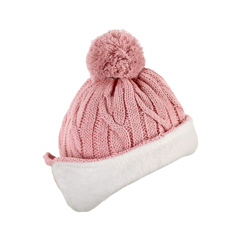 Sterntaler Unisex Kids Knitted Bobble Hat Pink 47, pink