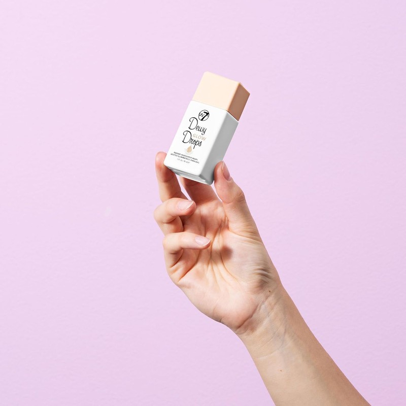 W7 Dewy Glow Drops - Gotas Resaltador Líquido para Una
