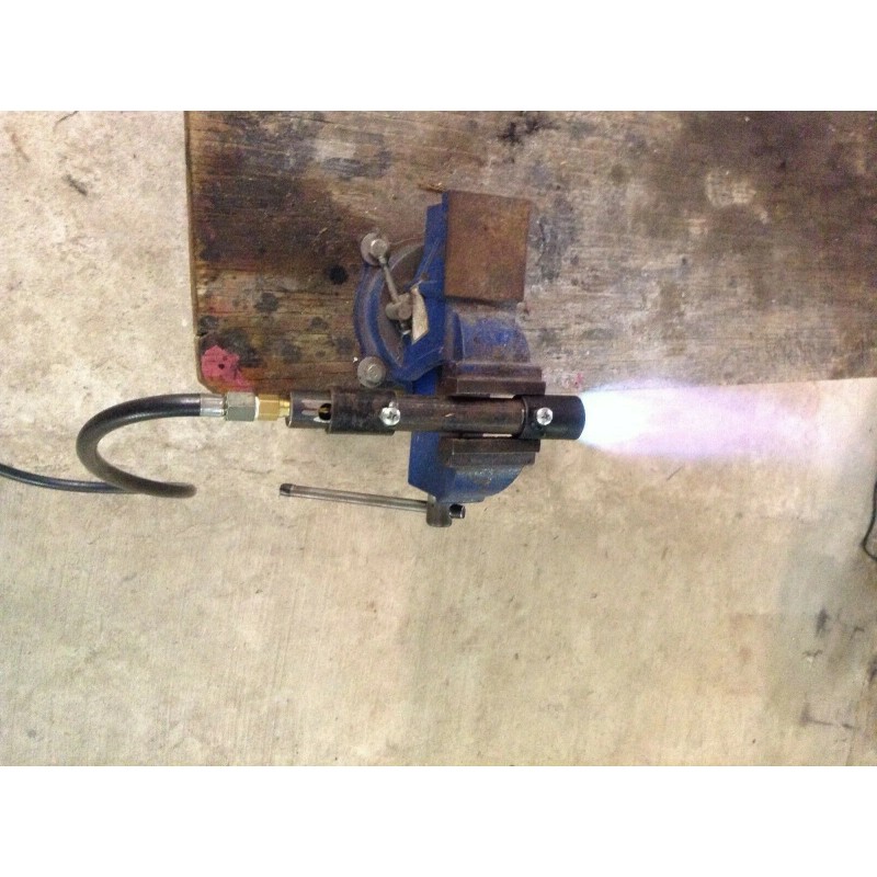 LAREDOS BLACKSMITHS FORGE PROPANE BURNER WITH 4'HIGH PRESSURE REGULATOR(0-20PSI) 27000