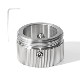 Folzirt Radiator Thermostat Adapter Made of 304 Stainless Steel, M30 x 1.5 Thermostat Adapter for Ra, Rav, Ravl Valve, Heating Valve Adapter with Hex Key, Radiator Accessories