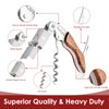 2-Pack Wine Opener Waiter Corkscrew, Premium 420 Stainless Steel Wine