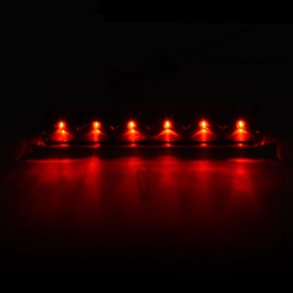 LQI LED 3rd Brake Light Compatible with Truck Cap Topper Leer Are Century High Mount Stop Parking Lamp, Clear Lens Black Housing, AT-LED-36R, AT-LED-36R-01