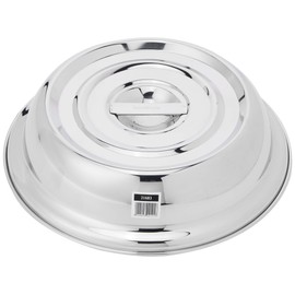 Genware NEV-21683 Plate Cover, Round Stainless Steel, For 10" Plates