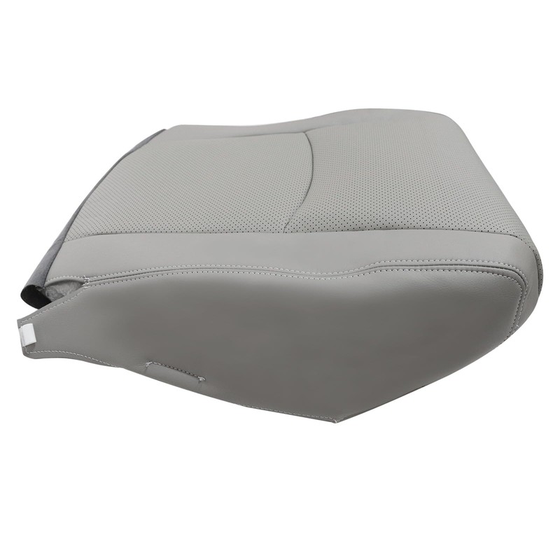 SecosAutoparts Gray Front Driver Side Bottom Microfiber Leather Seat Cover