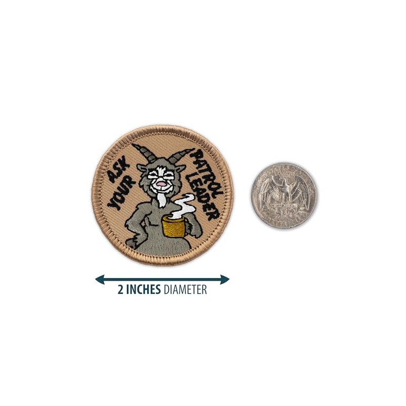 Old Goat - Ask Your Patrol Leader Patch - 2"