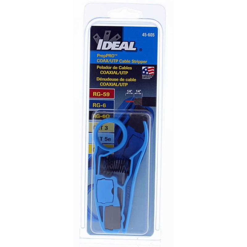 IDEAL Electrical 45-605 PrepPRO Coax/UTP Cable Stripper