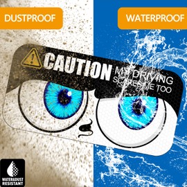 2 Pack Set 4.3"X8.6" Funny Car Magnets,New Driver Magnet for Car,Bumper Student Driver Reflective Sign for Most Cars，Funny Car Exterior Accessories