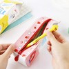 SUPERTOOL Pencil Case Candy Colors Cute Cartoon Waterproof Multicolor PU