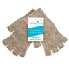 Whitepeak Genuine Merino Wool and Possumdown Fingerless Gloves for Men