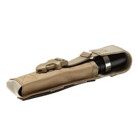 DONGKER Torch Bag, Waterproof MP5 Magazine Bag, Multifunctional Tactical Torch Holster for Hunting, Camping, Hiking Outdoors, Brown (mud-coloured), Classique