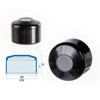 EMFA Fence Post Caps, Round, 50.6 mm, Black, Pack of