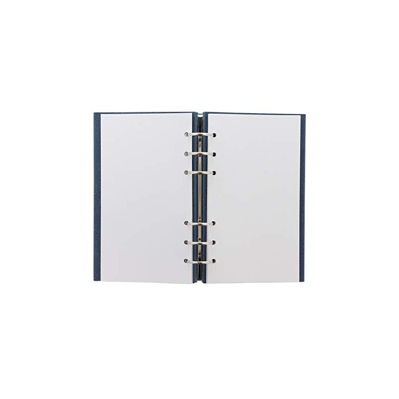 Filofax Clipbook Architexture PER Notebook Blue Suede Blue A6 Faux