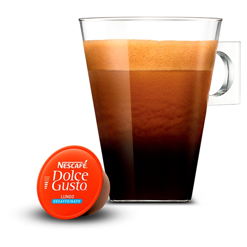 NESCAFÉ Dolce Gusto Lungo Decaff Coffee Pods, 16 Capsules (16