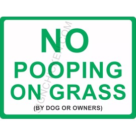 SIGN CHICKEN NO POOPING ON THE GRASS SIGN,  DOG SUPPLIES, pet supplies, yard signs, funny