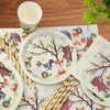 VZXZXE Forest Animals Party Tableware Set, Forest Animals Birthday Decoration,